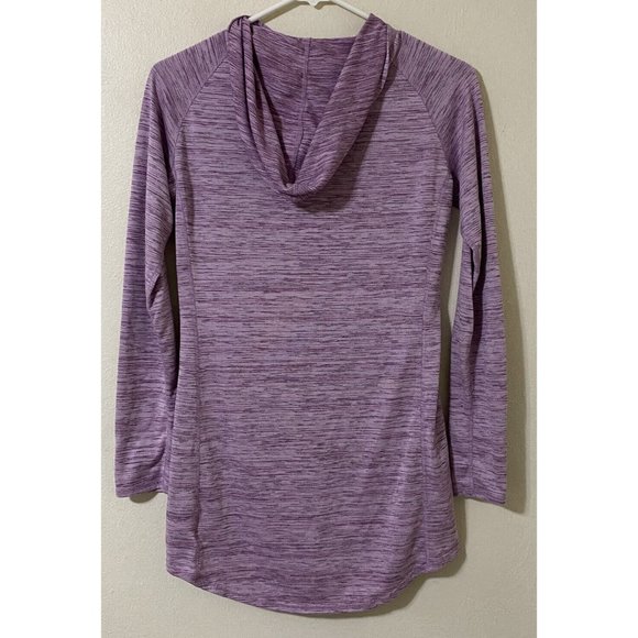 Simms Women's Small Long Sleeve 1/4 Button Hooded Fishing Shirt Heathered Pink - Picture 4 of 8